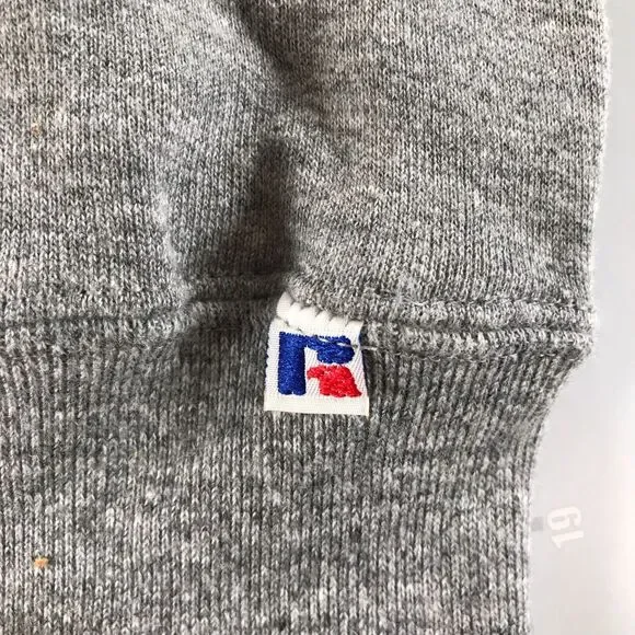 Vintage Russell Athletic Crewneck Sweatshirt Boys Small Heather Grey USA - Picture 4 of 8